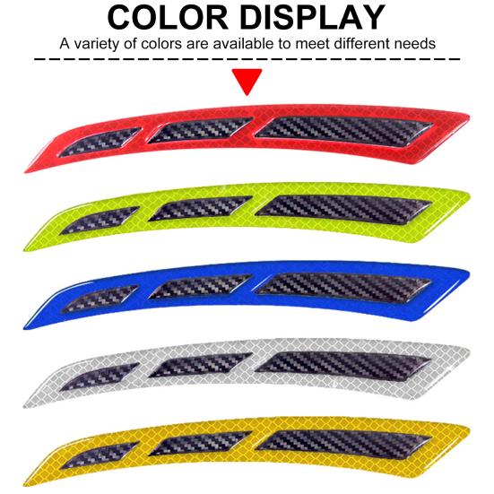 1 Pair Car Anti-collision Warning Fender Protector Adhesive Self Car Fender Wheel Eyebrow Guard Vehicle
