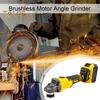 Беспроводная угловая шлифовальная машина с эргономичной ручкой, регулируемой скоростью вращения 9000 об/мин, мощным бесщеточным двигателем, электрическим шлифовальным инструментом