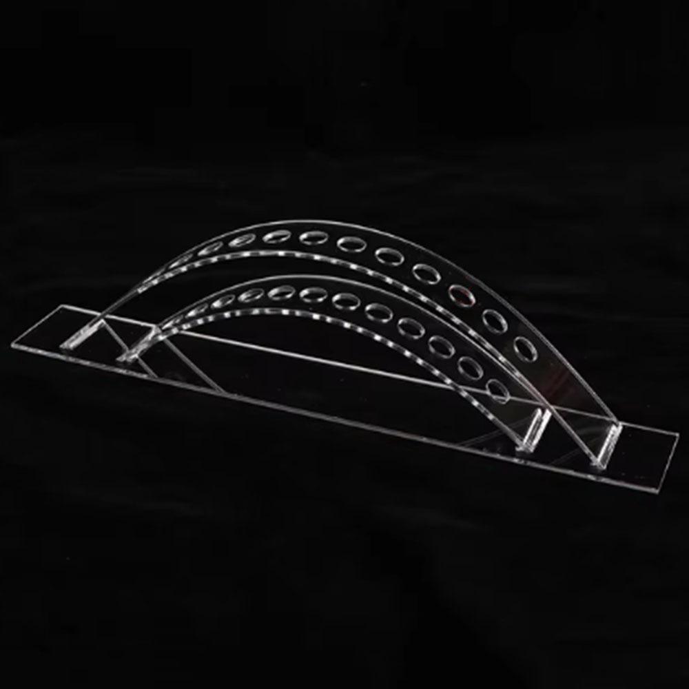 12/24/36/48 Holes Acrylic Pen Holder Clear Stationery Display Stand Beauty