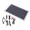 20W Solar Panel Charger Monocrystalline Silicon USB Dual DC Output for Charging 12V Battery