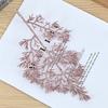 Christmas simulation gold powder pine branch simulation flower green plant glitter powder colorful cypress leaf gold powder branch accessories