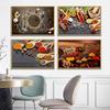 WCIC New Various Kitchen Spices Delicious Spice Decoration Painting Art Cloth Home Background Wall Decoration Hanging Painting