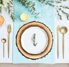 1pc PVC Place Mats Round Rustic Brown Charger Place Mat for Farmhouse Tan Table Setting Summer Spring Fall Wedding Dinner Party Decor