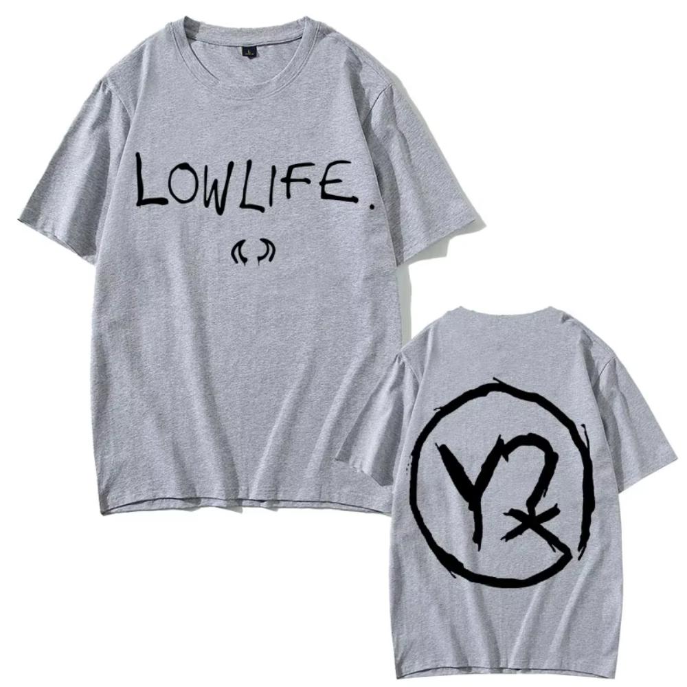 Yungblud Lowlife Album Logo 2025 Tshirts Unisex Women Fashion Rock Retro Short Sleeve Tshirt Unisexs Casual Cotton Oversized T Shirt