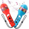 2PCS Sand Hammer Hand Grip for Samba De Amigo, Sport Game Accessories Bundle of Left & Right Handle Compatible with Switch/OLED Joy-con Controller