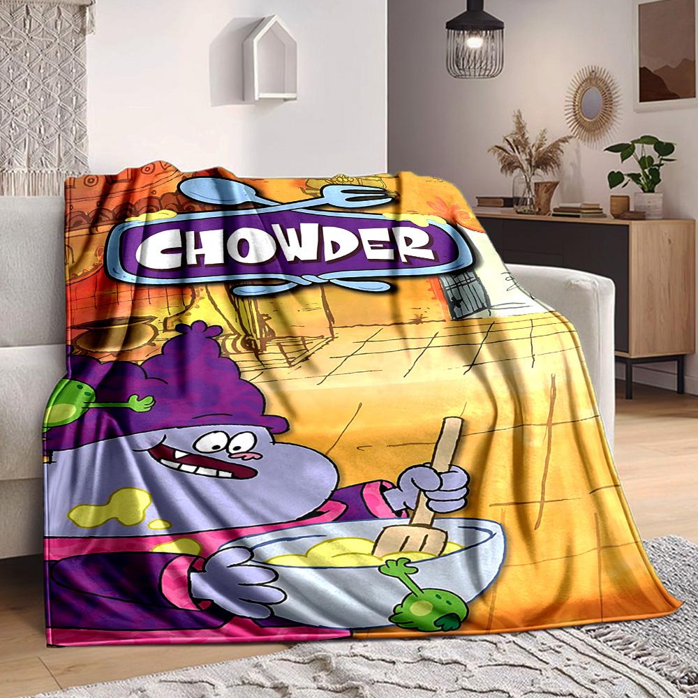 1pc Chowder Soup Blanket Versatile for Couch, Office Bed
