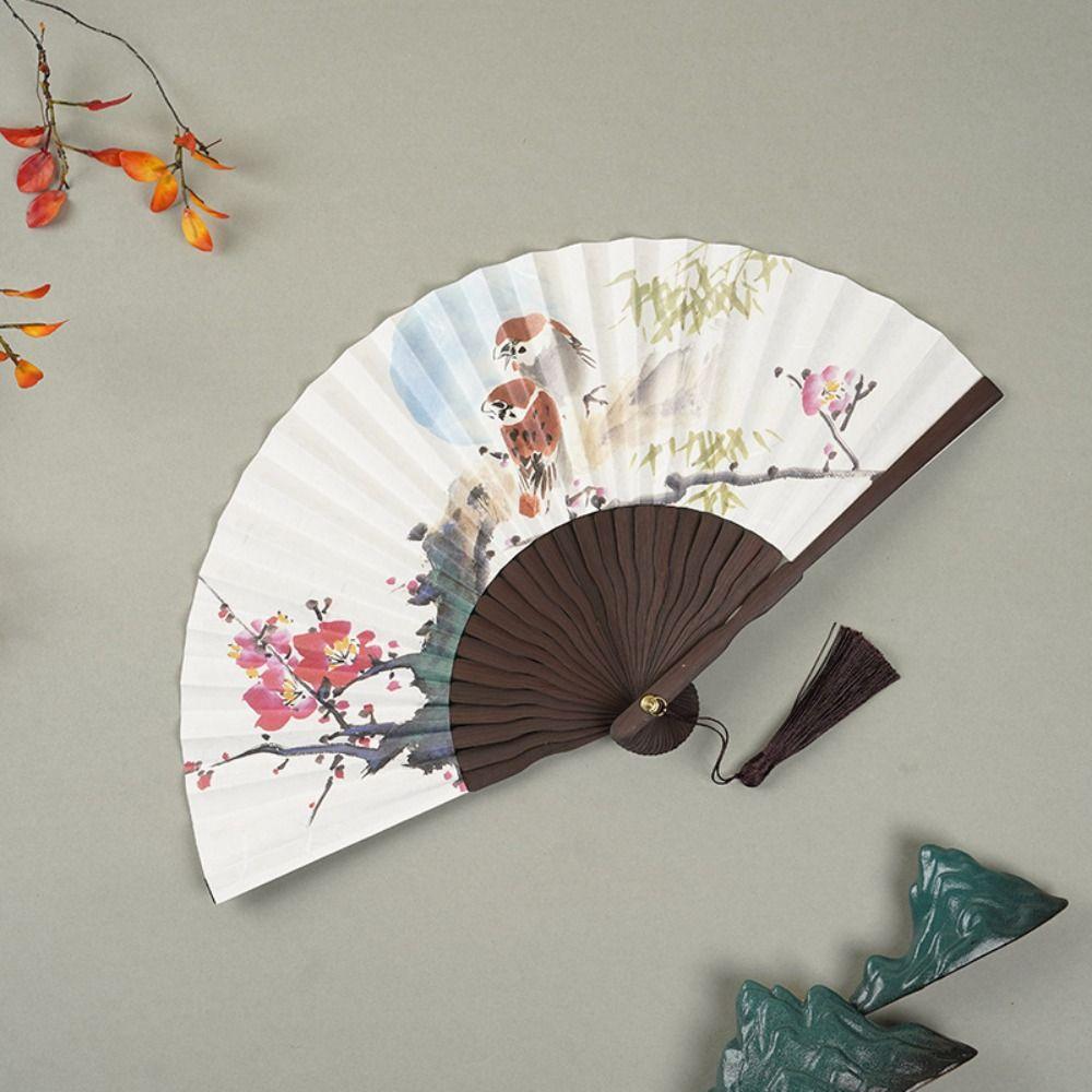 Elegent Antique Folding Fan Chinese Style Hand Held Fan New Chinese Style Fan