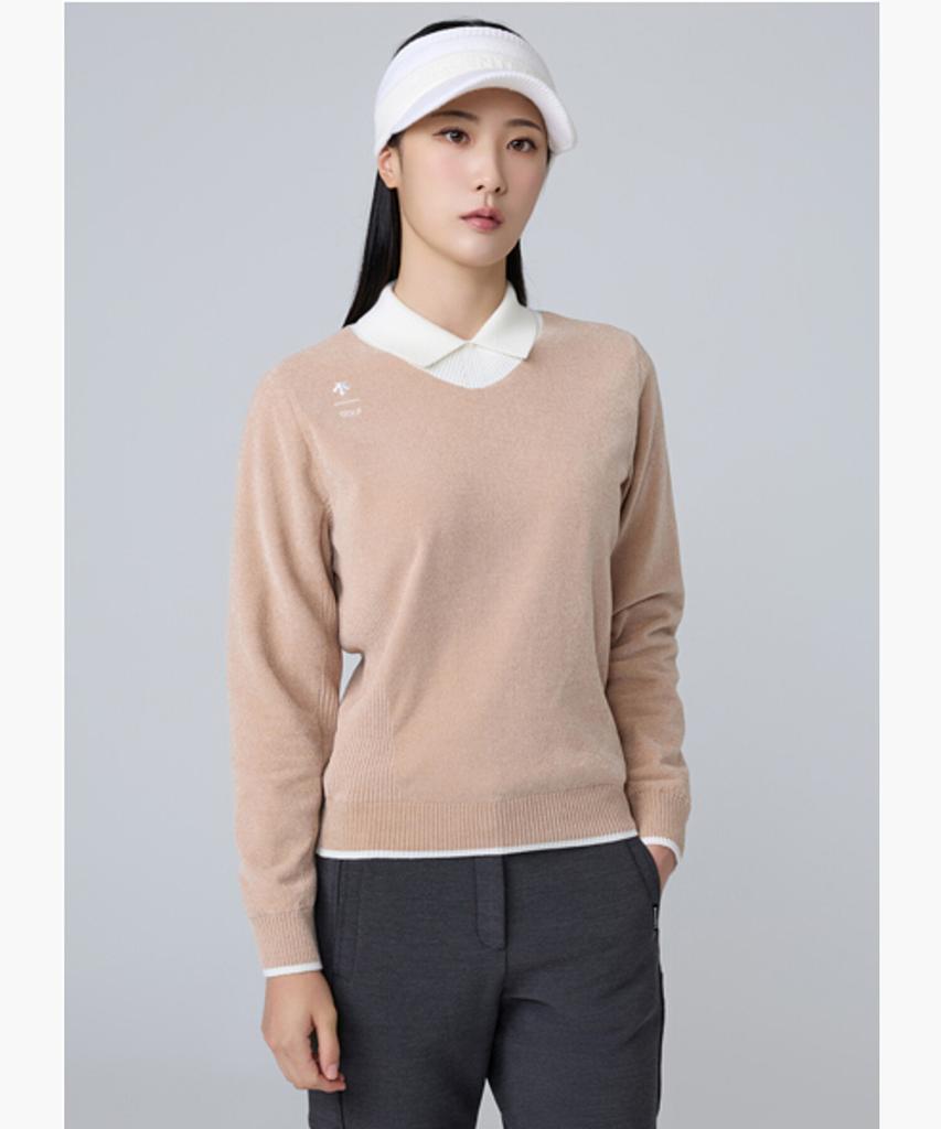 DESCENTE GOLF Women'S Chenille Modified Neck Windproof Pullover (Dq42Wfkpoh)