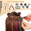 65 Pcs Hair Feathers with Hair Extension Tools, 13 Colors With Micro link Beads And Crochet Hooks Hair Feathers for Women Girls