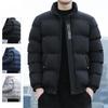 Winter Men's Cotton Jacket New Trendy Korean Style Stand Collar Short Casual Stylish Cotton Coat