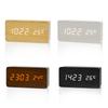 Цифровой будильник деревянные светодиодные настольные часы с температурой для спальни офиса путешествия украшения стола