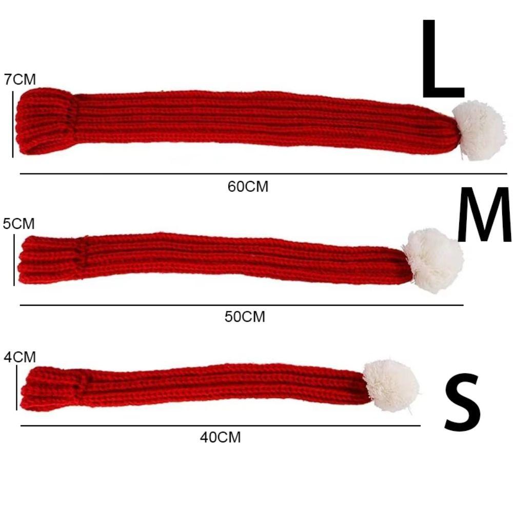 Cute Puppy Kitten Christmas Scarf S/M/L Winter Dog Scarf Pet Warm Knitted Scarf  Keep Warmth