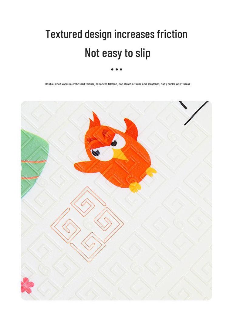 Складной коврик XPE для ползания малышей толщиной 4 см - Холодоизолирующий и прочный напольный коврик