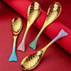 Creative Fish Spoon Tableware Stainless Steel Spoon Personalized Tableware Kitchenware Color Mermaid Spoon Soup Spoon