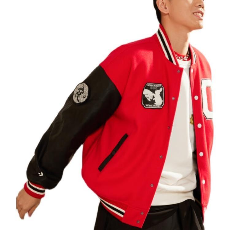 Converse Year Of The Rabbit Limited Edition Baseball Jacket Men's Red 10025502-A01