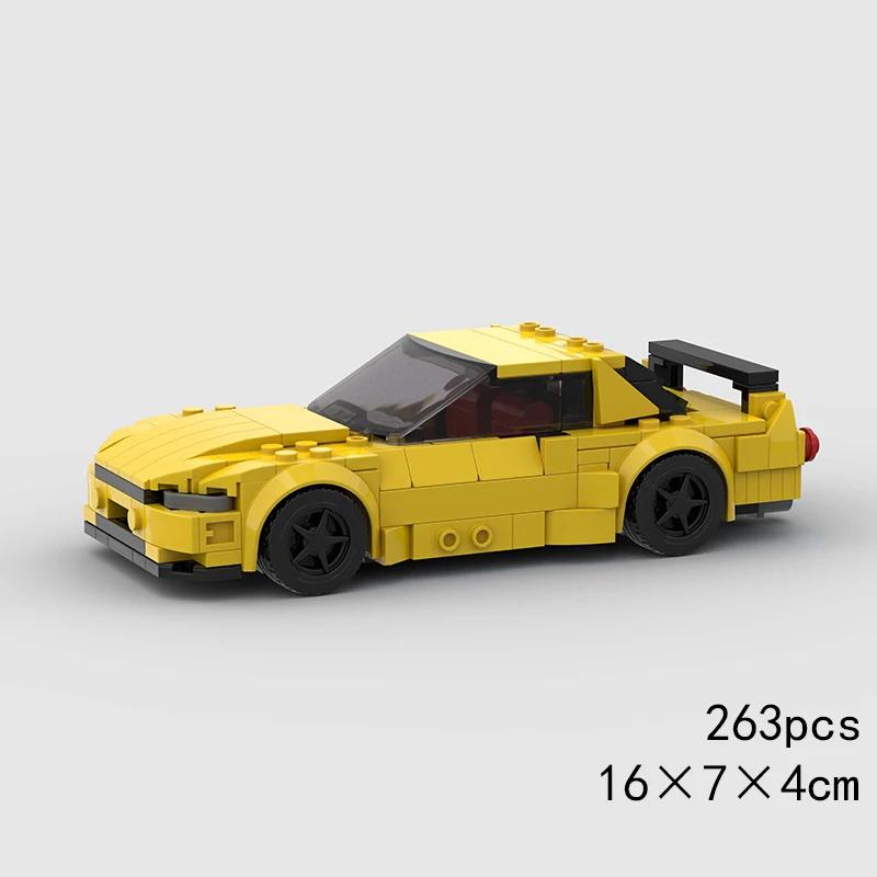 Скоростной кабриолет MOC Автомобиль Супергонка Техническое транспортное средство Модель Строительный блок Гоночный Раллийный Спортивный Кирпич Рождественский Подарок Игрушка Город