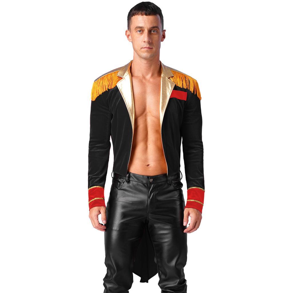 Мужской костюм циркового манежа на Хэллоуин, укротитель львов, шоумен, фрак, куртка, нарядное платье для косплея