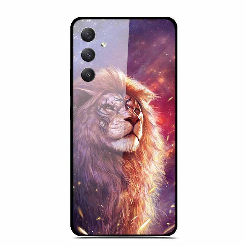 Чехол для телефона Samsung A35 5G - Персонализированный Цветной Закаленный Стеклянный, Противоударный.
