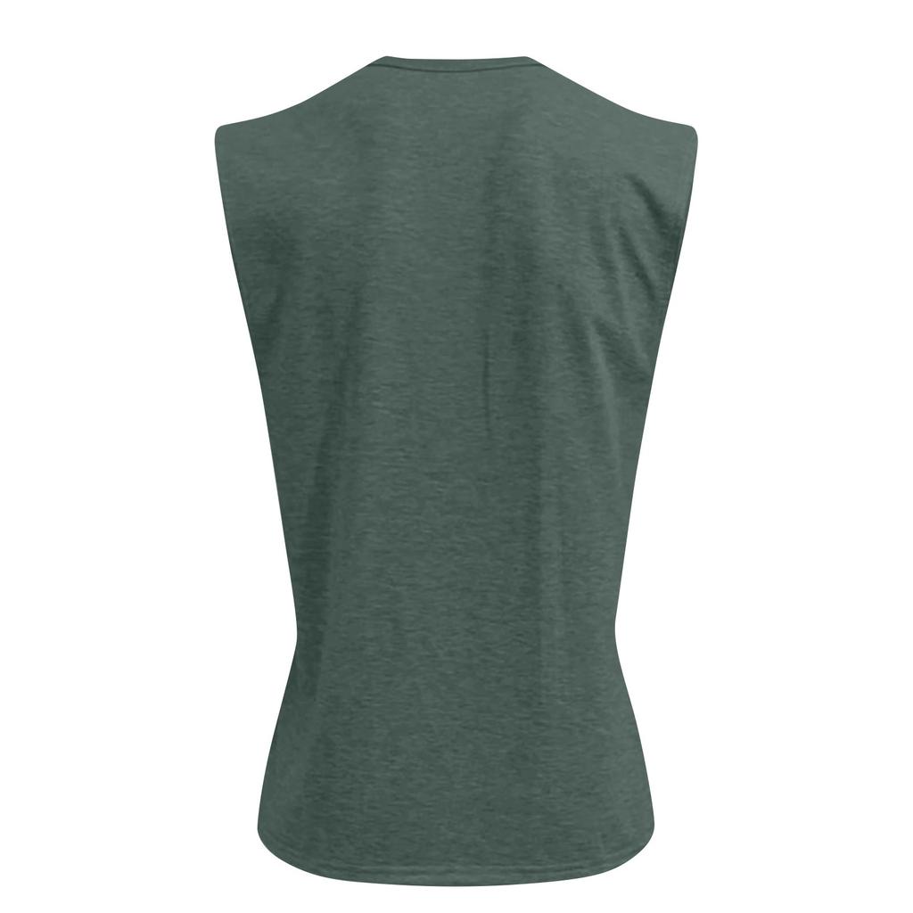 Men's Summer Solid Color Sports Buttons Vest Men's Sports Casual Vest