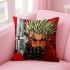 TTrigun Anime Cushion Cover Natural Linen Pillow Case DoubleSided Print Decorative Sofa Pillowcase Home Decor Gift