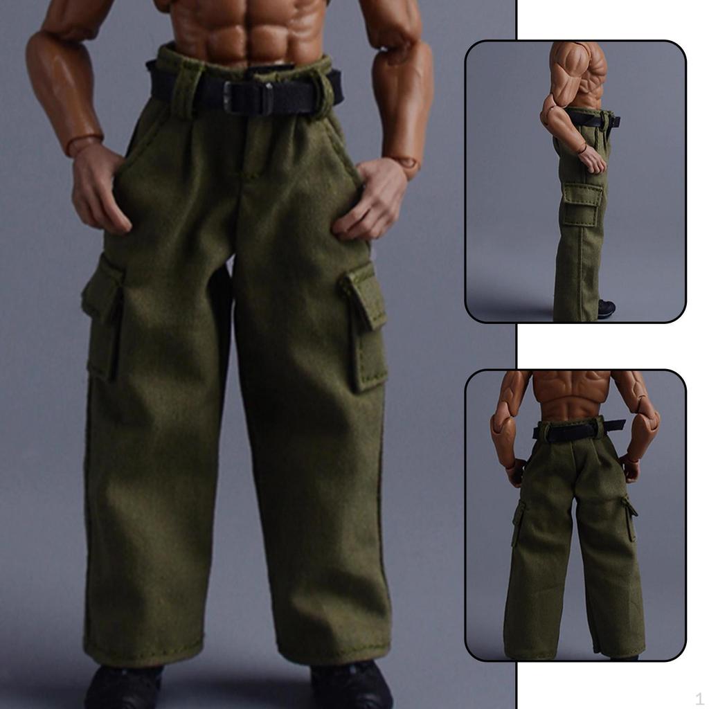 1/12 Одежда для экшн-фигурок Наряд Брюки Аксессуары для кукольного костюма, Миниатюрная одежда для 6"