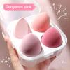 Beauty Egg Box Тыква на воздушной подушке Пуховка для пудры Супермягкая не едящая пудра для сухого и влажного макияжа Губка для макияжа Яйцо для женщин Принадлежности для макияжа Мягкая кожа