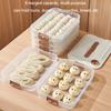 2-Layer Refrigerator Dumplings Storage Box PP5 Dumpling Freezer Storage Box with Lid (BPA Free,No FDA Certification)