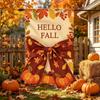 Cloth Halloween Garden Flag Creative Autumn Harvest Flag Multipurpose Pumpkin Cloth Flag  Garden