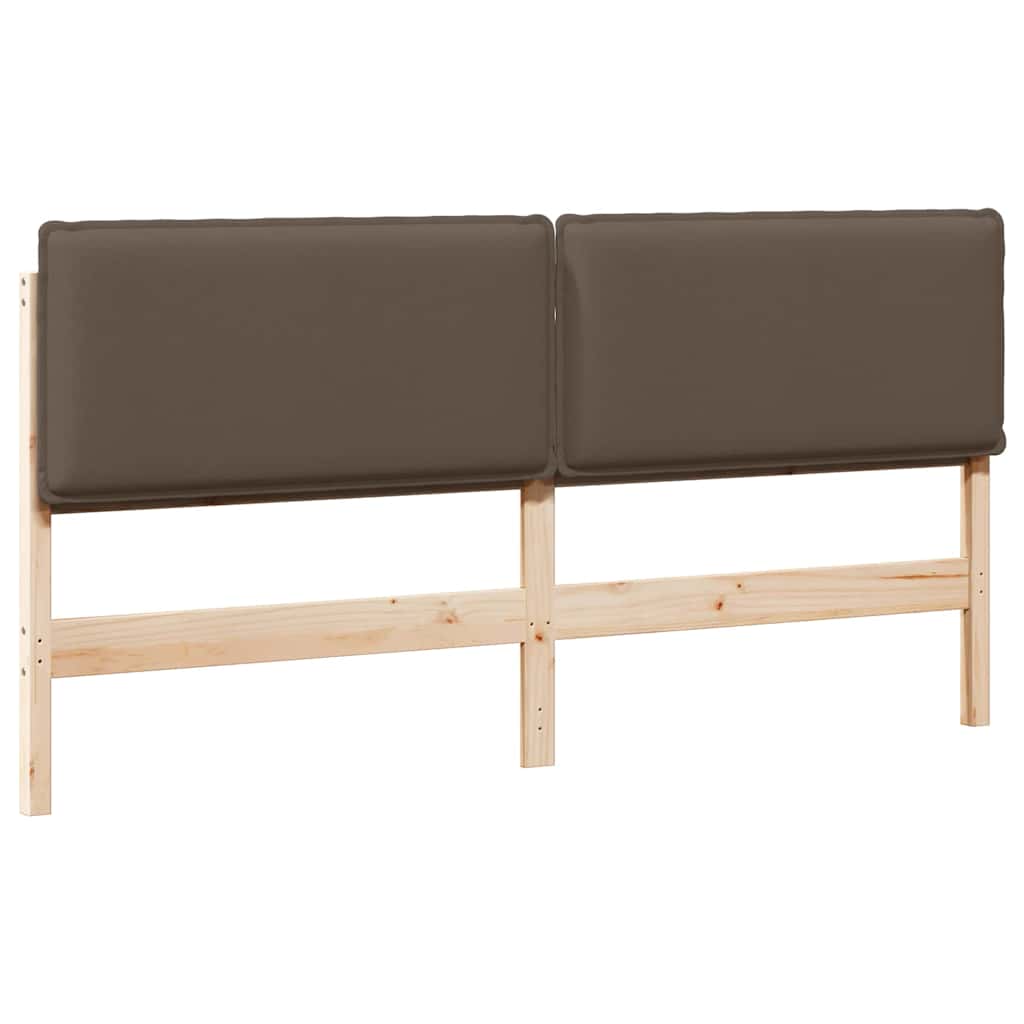 Upholstered Headboard Natural and Light Grey 180 cm