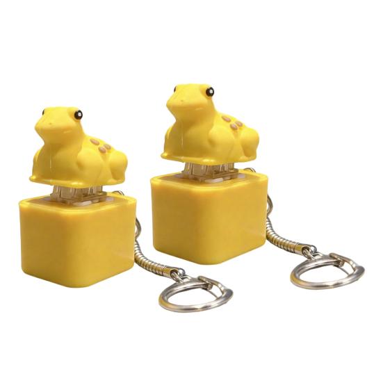 Игрушка-антистресс Лягушка Квакающая Непоседа Брелок Перезаряжаемый Лягушка Кликер с Реалистичными Звуками Портативная Игрушка для Снятия Стресса