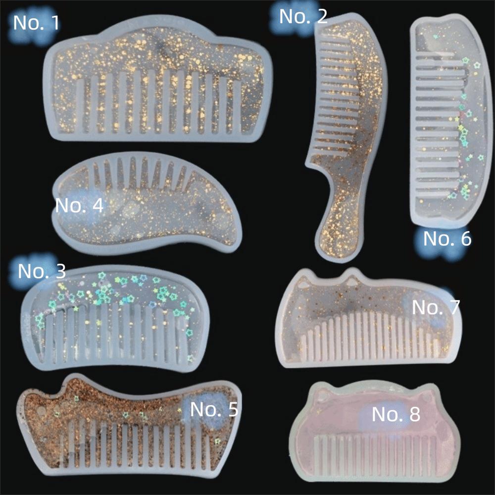 Silicone Comb Mold DIY Craft Epoxy Resin Mould Hair Comb Resin Mold DIY Jewelry Craft Supplies