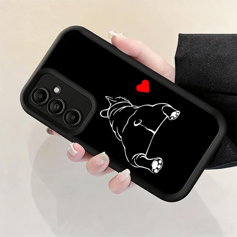 Чехол для телефона Samsung Galaxy S26 S25 Ultra S24 FE Французский бульдог Черный Дизайн Оболочка S23 Plus S22 + S21 S20 5G Мягкий Силикон Забавный