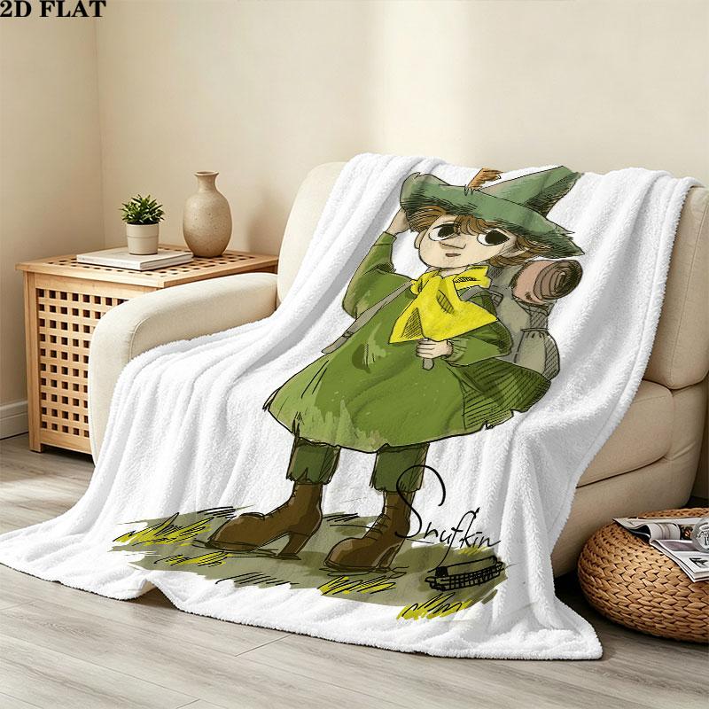1PC Snufkin Blanket, High quality Comfortable for All Seasons, Home Decor, Warmth and Comfort