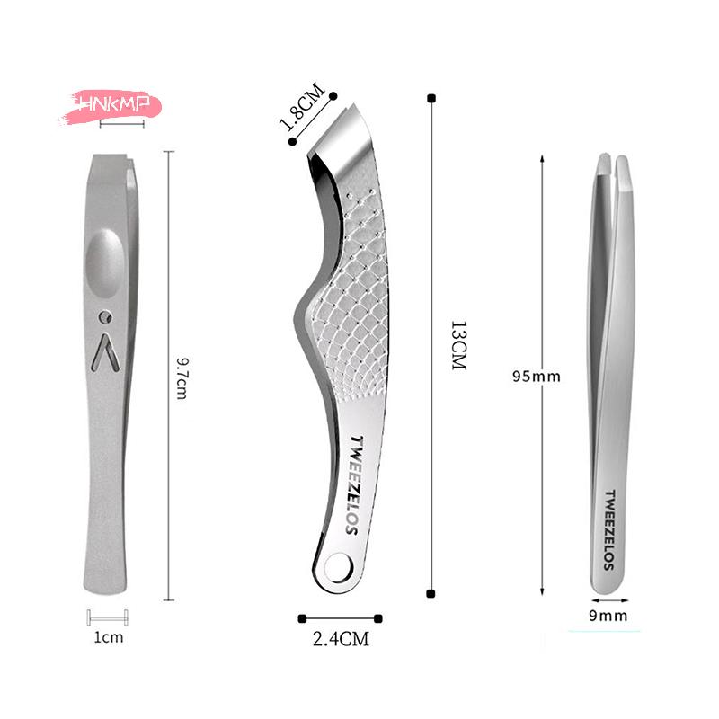 Профессиональный пинцет с широким захватом для выщипывания волос для женщин и мужчин, утолщенный инструмент для ухода за бородой из нержавеющей стали