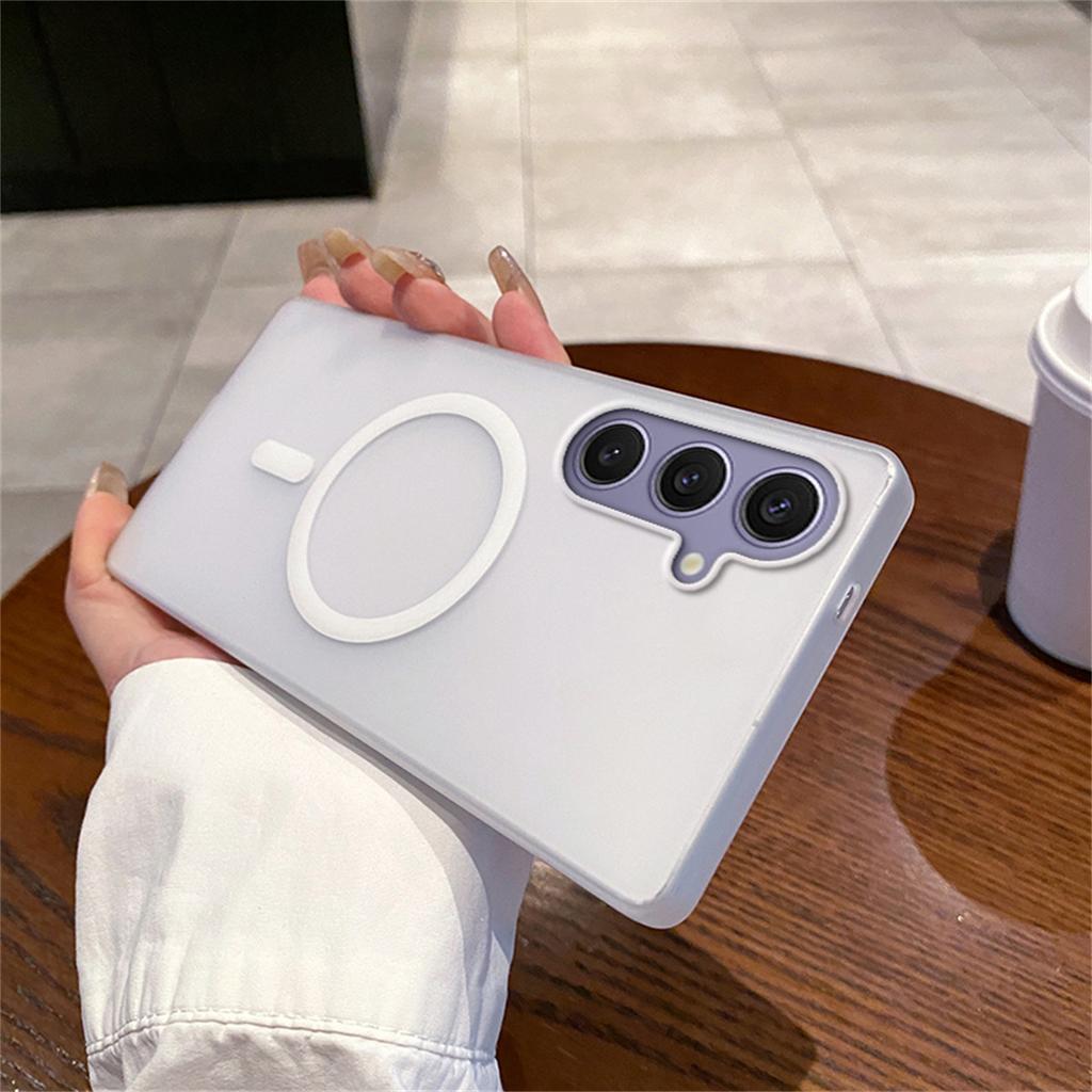 Премиальный матовый прозрачный чехол для Magsafe для Samsung Galaxy A57/37/27/17/07 A56/36/26/16/06 A55/35/25/15/05S Магнитная беспроводная зарядка Противоударная крышка