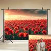 1 piece - Flowering countryside, spring flower party banner - Polyester material