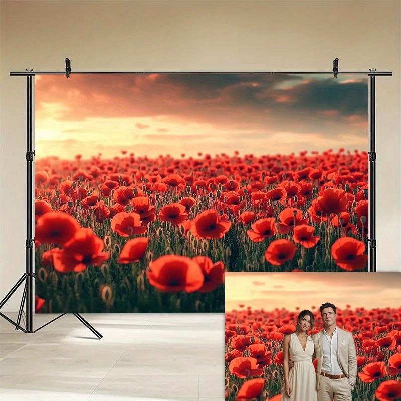 1 piece - Flowering countryside, spring flower party banner - Polyester material