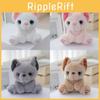 Adorable Realistic Cat Plush Keychain Soft Cartoon Stuffed Animal Doll For Bags