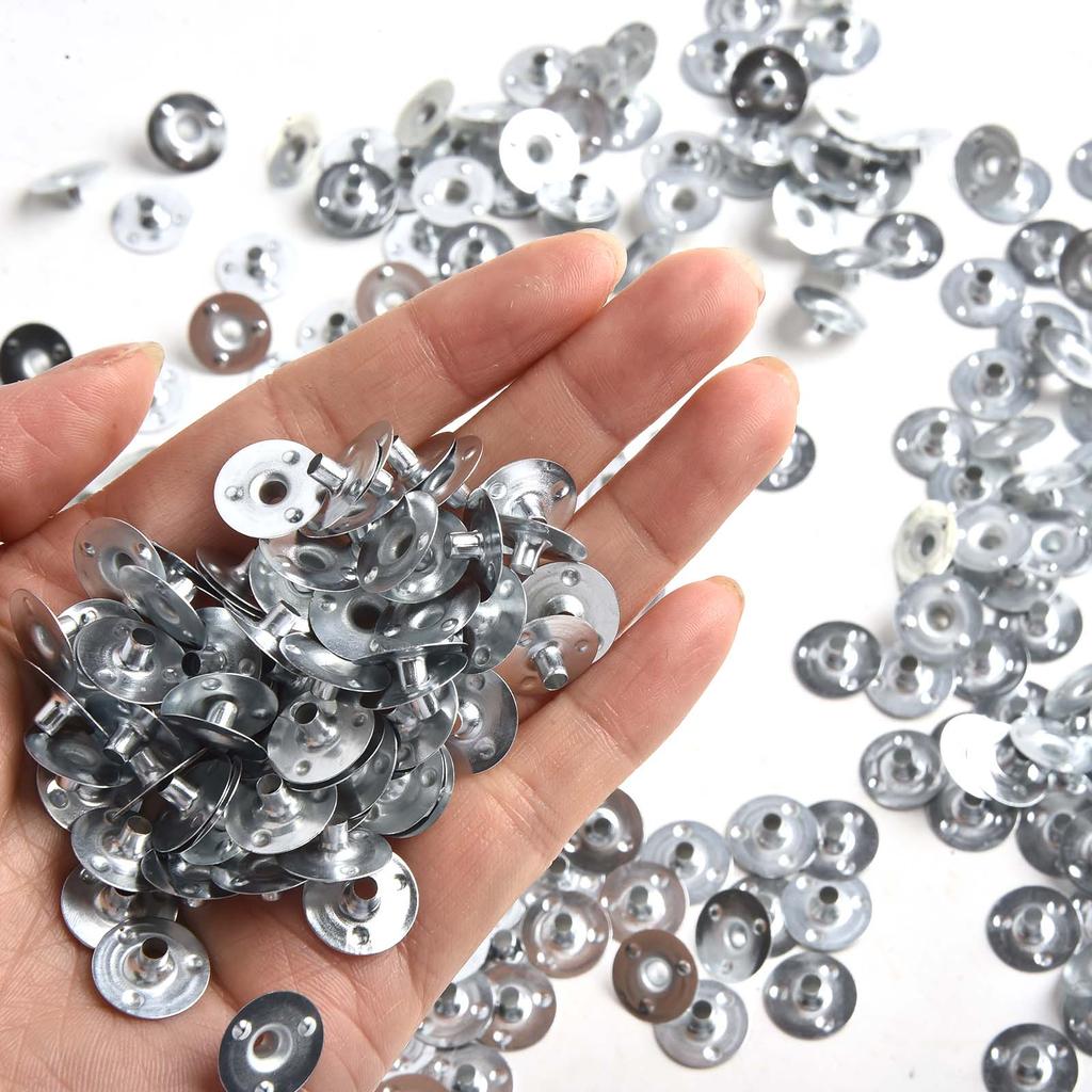 Convenient 500Pcs Candle Wicks Holders with Iron Base for DIY Projects