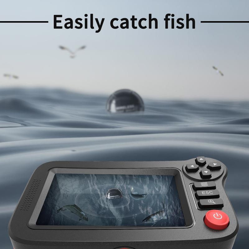 2024 New Intelligent Fish Finder Precise Positioning Fishing Accessories Sea Fishing Road Raft Fishing 7-inch Large Screen HD