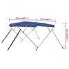 4 Bow Bimini Top Blue 243x210x137 cm