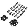 20x Boot Lace Hooks Lace Fittings Buckles With Rivets for Repair Camp Hike Climb Accessories