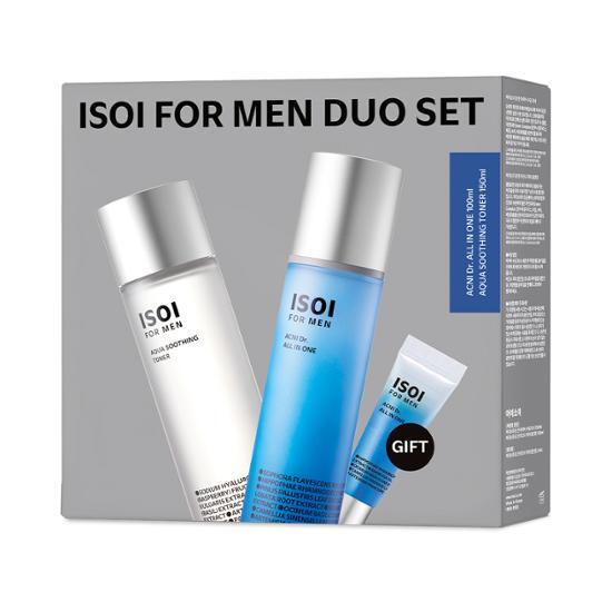 isoi Для мужчин Acne Doctor All-in-One Duo Special (+Успокаивающий универсальный тоник 15 мл+Успокаивающий тоник Aqua 150 мл) (На)
