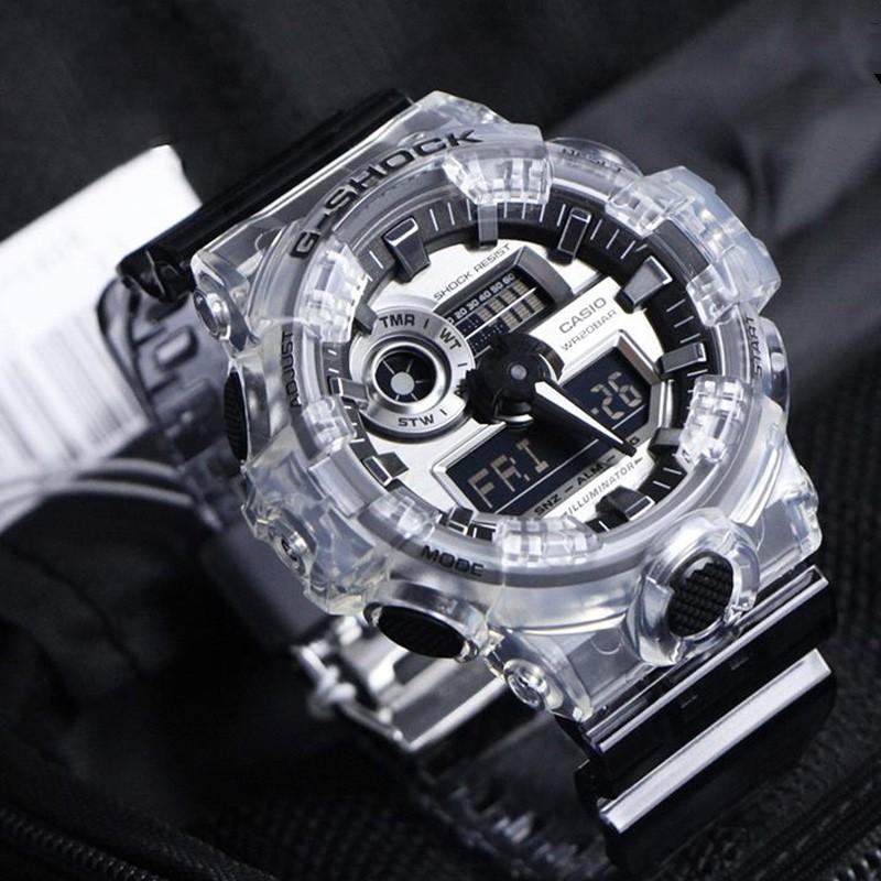 Casio Унисекс Серия Парных Наручных Часов Черные GA-700SK-1A+GMA-S120SR-7A
