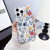 Прозрачный чехол с цветами против падения для iPhone 17 Pro