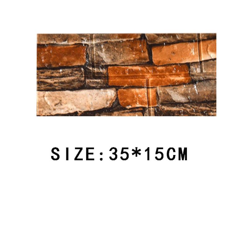 5/10 шт. 35*15 см обои самоклеящиеся декоративные кухонные водонепроницаемые наклейки мягкая упаковка обои пенопластовый кирпичный узор стереоскопические 3d наклейки на стену