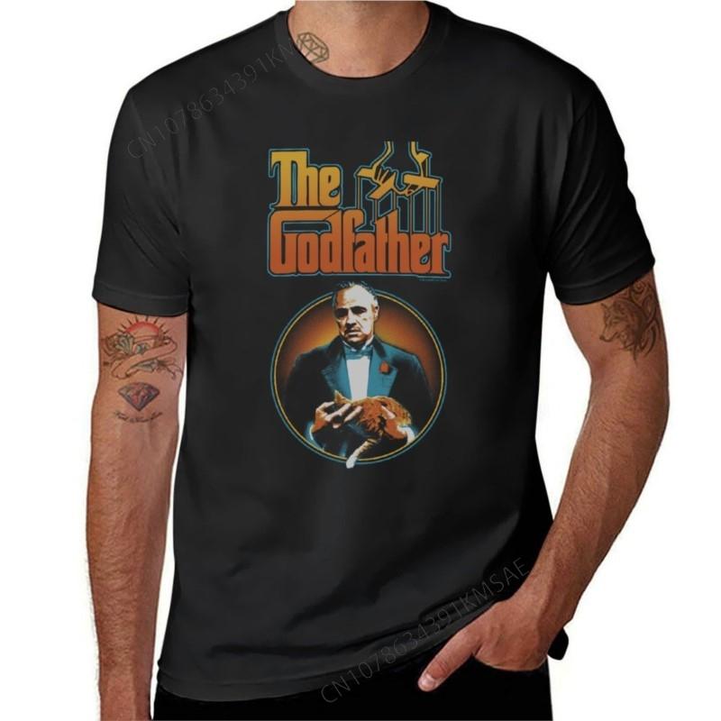 The Godfather Vito Corleone The Don Cat Poster TShirt korean fashion plain cute tops Tshirt Unisex