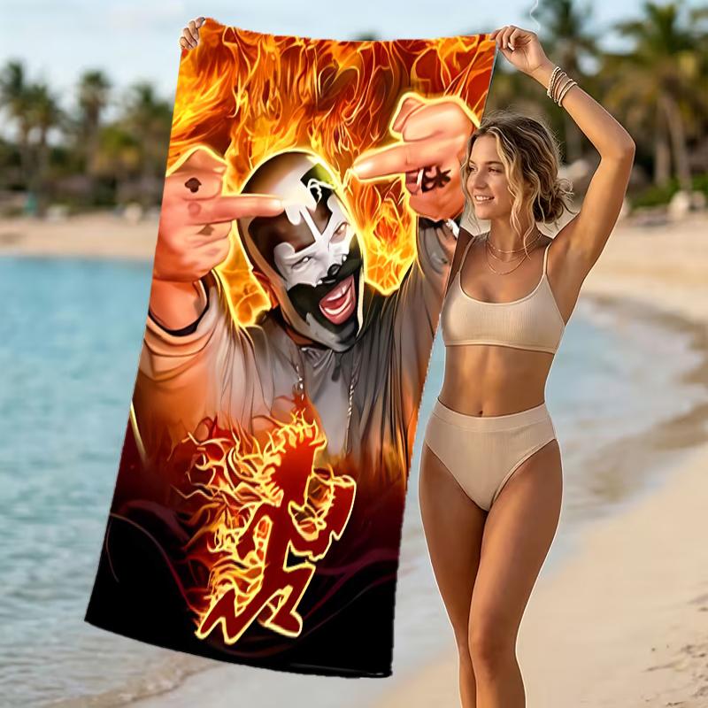 Beach Towel with Insane Clown Posse Juggalo Faygo Pattern - soft,absorbent,machine washable Lightweight&Modern,swimming,Travel Essentials