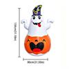 PVC Material Inflatable Pumpkin LED Light Inflatable Witch Hat  Holiday Decoration