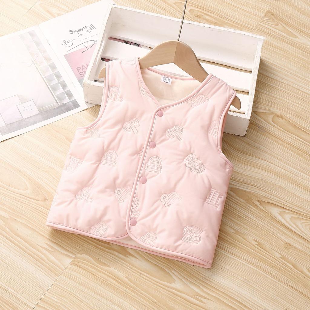 Детский терможилет для осени и зимы, хлопковый внутренний жилет для мальчиков и девочек, утолщенный детский жилет для детей постарше, верхняя одежда